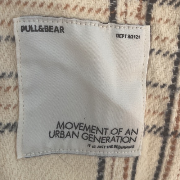 PULL & BEAR - coozy flanel type blouse - sizee M (relaxed fit) - Picture 6 of 9